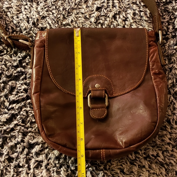 Jack Georges small distressed leather crossbody - Picture 8 of 8